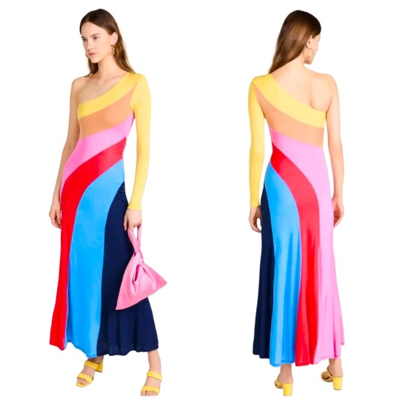 STAUD Dresses & Skirts - STAUD Serena Maxi One Shoulder Dress
